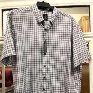 Michael Strahan Plaid Men’s Button Up